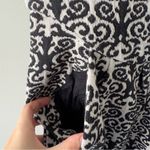 Anthropologie Deletta Black White Cutout Back Mini Dress A-Line Short Sleeve S Photo 7