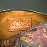 Patricia Nash Vintage Floral Brocade Brown Red Barrel Makeup Cosmetic Bag Photo 10