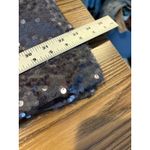 Charles Henry Romantic Silver Sequin Short Sleeve Mini Dress XS Sparkly Holiday Party Photo 7