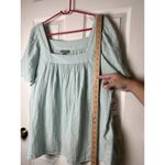 Style & Co . Women's Cotton Gauze Square-Neck Top Harbor Gray Size XXL Photo 5