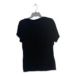 Juicy Couture black zipper neck detail short sleeve top size S 50% cotton Photo 1