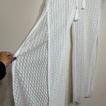 Becca  White Crochet Swim Pants Cover Up Small Women Photo 4