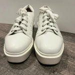 Linea Paolo Kendra White Leather Platform Sneaker 7.5 casual elegant chic sporty Photo 9