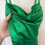 Windsor Silky Green Low-Back Mini Dress Photo 6