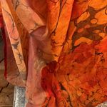 Soft Surroundings 🚫SOLD🚫 Orange Sheer Beaded Caftan or Swim Cover PL/PXL Photo 5