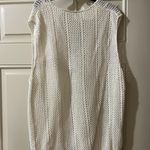 Contempo Casuals Vintage Crochet White Vest With Button Front  Photo 1