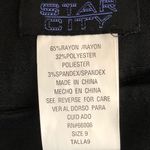 Star City -  SZ 9 Black Skirt w/Pink Piping Side Zip Photo 4