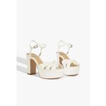Schutz Keefa Sandals in White 9 with box Womens Platform High Heels Photo 15