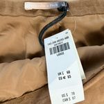 Abercrombie & Fitch Faux Suede Mini Skirt Camel Brown — Large NWT Photo 4