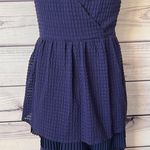 Anthropologie Ric Rac Navy Blue Tiered Layered V Neck Dress Photo 6