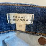 Madewell The Perfect Vintage Crop Mid Rise Jeans Size 25 Preppy Med Wash Classic Photo 7