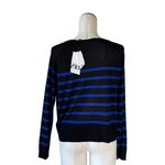 ZARA \ NWT Black & Blue BASIC KNIT SWEATER Lightweight Striped Small Photo 10