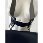 EXPRESS Vintage Blue Boxy adjustable belt strap Mini rectangular shoulder bag Photo 2