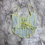 Urban Outfitters  out from under UO Modern Love Ruched Pastel Corset blue small Photo 4