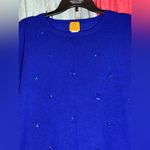 Ruby Rd. Royal Blue Embellished Sweater Size 3X Photo 1