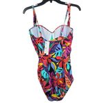 Bleu Rod Beattie Bleu by Rod Beattie NEW Women's Bold Rush‎ Shirred One-Piece Swimsuit 12 L Photo 2