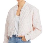 NEW BLANKNYC Women’s Luxury Clothing Bomber Jacket Size S White Photo 0