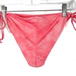 Aerie NWT  Side Tie Embroidered Cheekier Bikini Bottoms Pink Size Small S NEW Photo 7