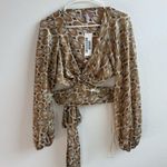 Urban Outfitters Bohemian Coachella Print Kary Keyhole Tie Size Small Photo 0