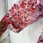 Elementz  Woman Sheer‎ Burnout Floral Lace Button Front Collared Shirt 3X Photo 4