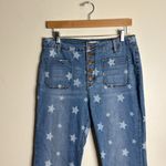 8th of La ladies star Button fly flare bell bottom denim jeans size 30 Blue Photo 1