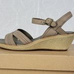 Timberland  Earthkeepers Whittier Womens Sandals 9 Gray Jute Leather Wedge 8260R Photo 4