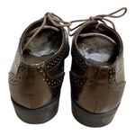 Anne Klein  Louisa Brown Patent Leather Plaid Oxford Shoes Women’s Size 7 Photo 4