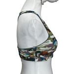 Becca by Rebecca Virtue Cora Bikini Top Women’s Size Large Multicolor Zip Camo Photo 3