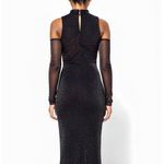 NBD Cecelia Metallic Mesh Gown, Black, Small Photo 3