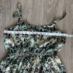 Bobeau  Hi Low Dress Womens Small Green Snakeprint Boho Colorful Photo 6