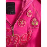 COOGI  Luxury Pink Gold Hoodie Full Zip Front Medium Embroidered Logo Streetwear Photo 3