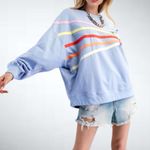 easel Oversized Shooting Star Patch Pullover Knit Top Photo 0