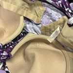 Cacique Swim by Purple Animal Print Halter Underwire Tankini Top Plus Size 42D Photo 8