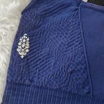 Free People NWOT Good Karma Tile Textured Square Neck Bra Outerspace, XS / S Photo 6