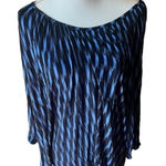 Michael Kors  Blue and Black Patterned‎ Blouse Size 2X Photo 0