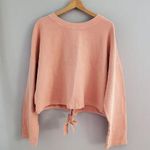 Fabletics Pink Anna Tie Back Sweatshirt Size L Photo 0