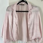 ZARA Crop Silk / Satin Blouse Button Down Photo 0