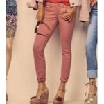 CAbi Brick Dust Skinny Jeans Womens 6 5310 Mid Rise Cotton Stretch Pink Pants Photo 1