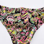 Victoria's Secret NEW  Knockout Cheeky Bikini Bottom Neon Metallic Paisley Small Photo 3