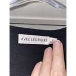 Avec Les Filles SweaterDress Womens Large Black Sleeveless Midi Classic Minimali Photo 2