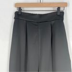 Locker Room Satin Black Adjustable Hem Relaxed Straight Leg Pleated Pull Photo 1
