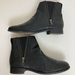 Frye Carly Black Leather Double Zipper Women’s Chelsea Ankle Booties Photo 4