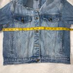Forever 21 short denim jacket back tiger embroidery womens size M Photo 9