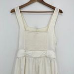 American Eagle  White Cream Jumpsuit Sleeveless Belted Pockets One‎ Piece Romper Photo 6