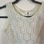 Dolce & Gabbana  Macrame Lace Dress Ivory White size 42 Cotton Blend Photo 3