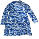 Ibkul Devon Blue Mandarin Collar Dress Size Large Photo 7