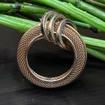 Vintage KRAMER of New York Signed Mesh Gold Photo 0