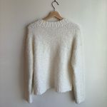 Show Me Your Mumu Women’s Crop Knubby Knit Sweater In White Eyelash NEW Large Photo 4