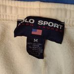 Polo BY RALPH LAUREN Polo sport zipped ankle sweatpants cream color size medium Photo 1