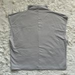 Madewell Top Funnelneck Cropped Muscle Tee Modal Blend Light Gray XXL Photo 3